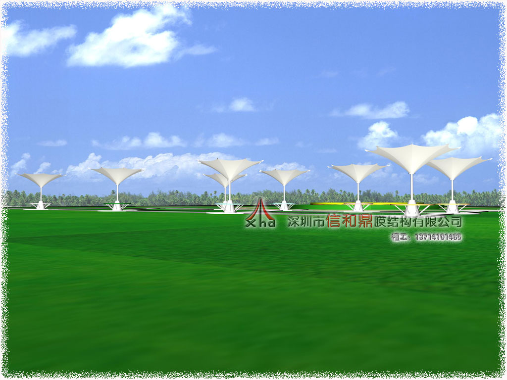 膜结构景观小品设计效果图