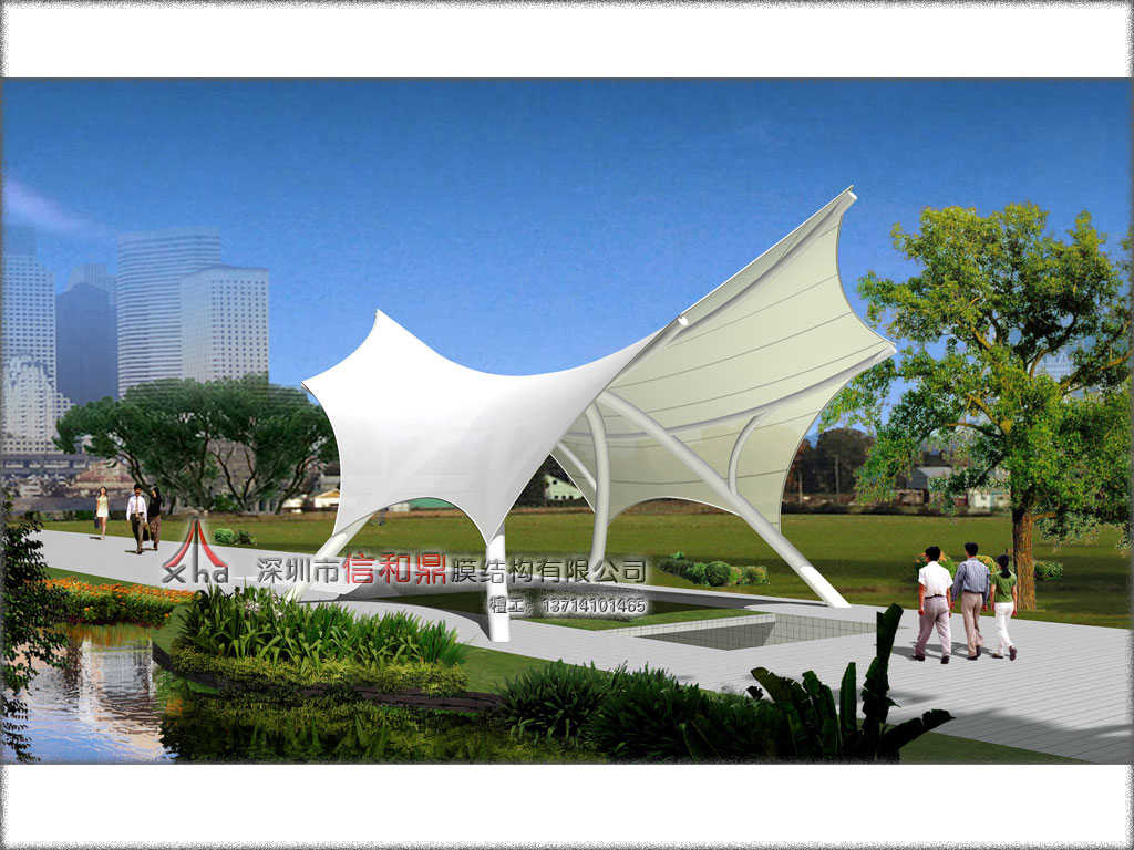 地下通道口膜结构