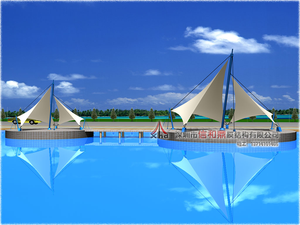 内蒙观景台膜结构