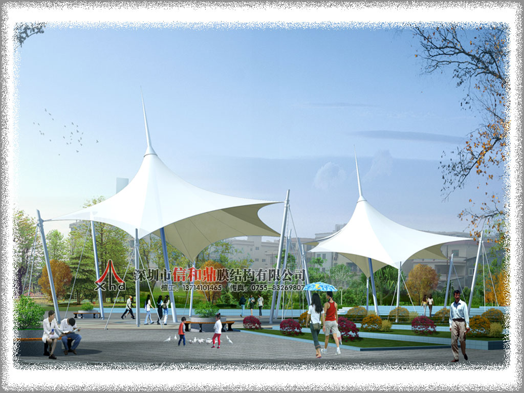 广场景观小品膜结构