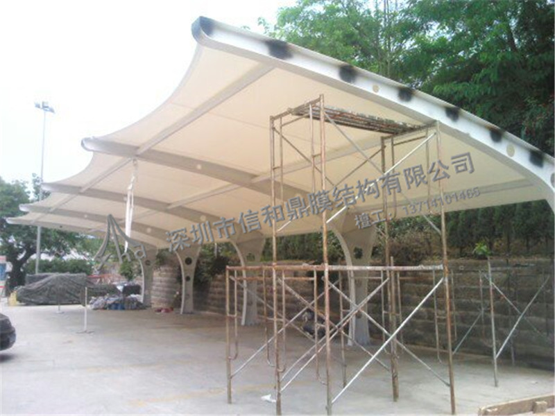 重庆市华夏园停车棚膜结构工程