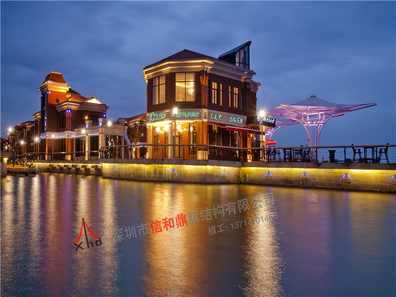 南通市通州区南山湖公园商业街膜结构工程