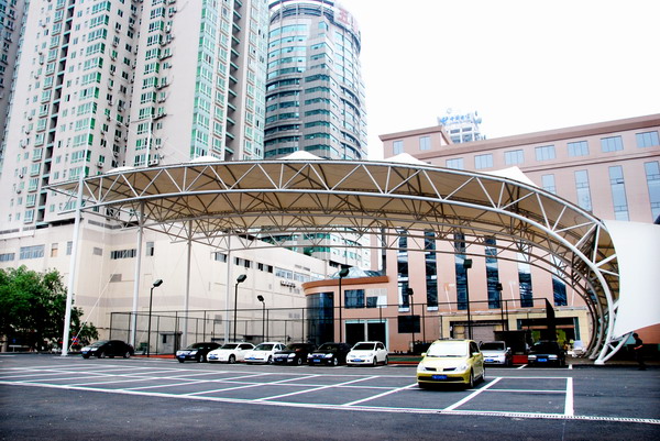 膜结构停车棚图片