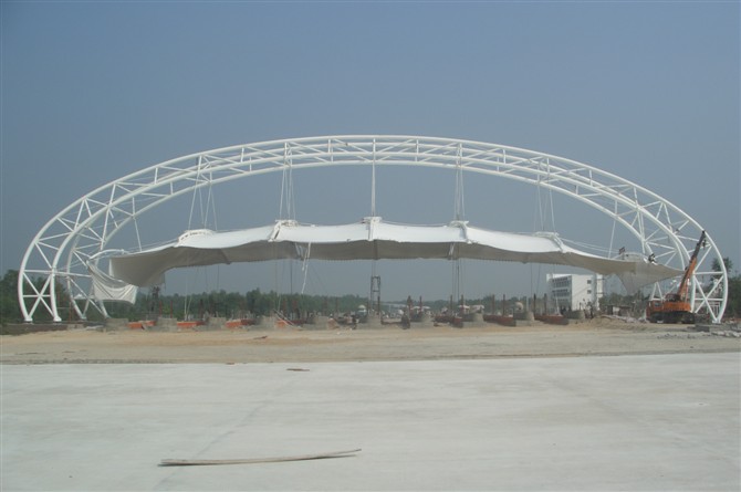 高速收费站升级装修定制，选信和鼎膜结构工程