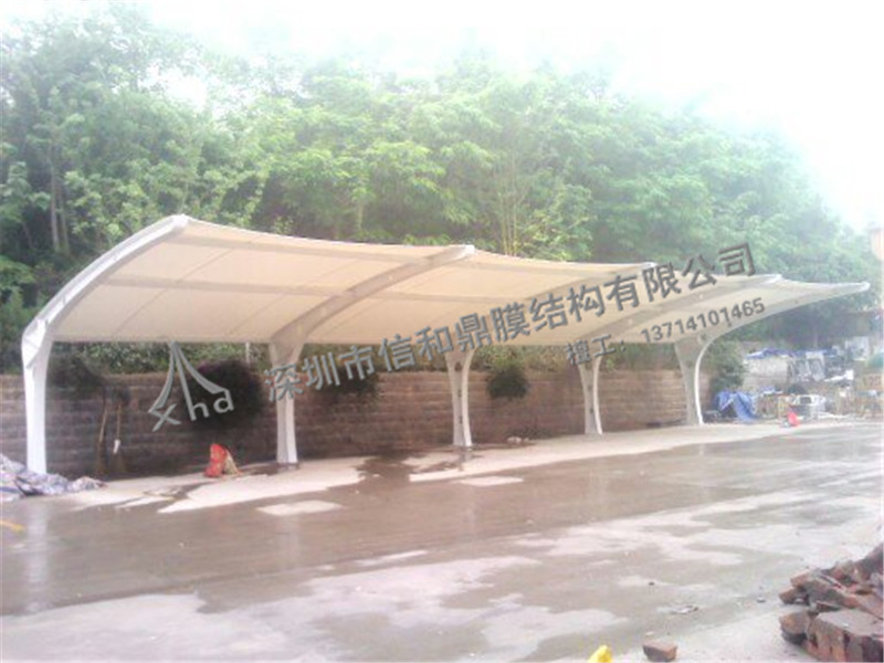 重庆市华夏园停车棚膜结构工程