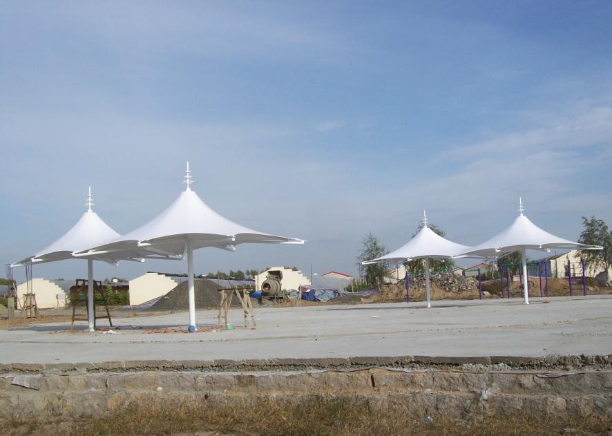 膜结构景观伞图片