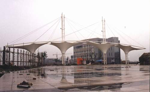 公园入口膜结构雨棚图片