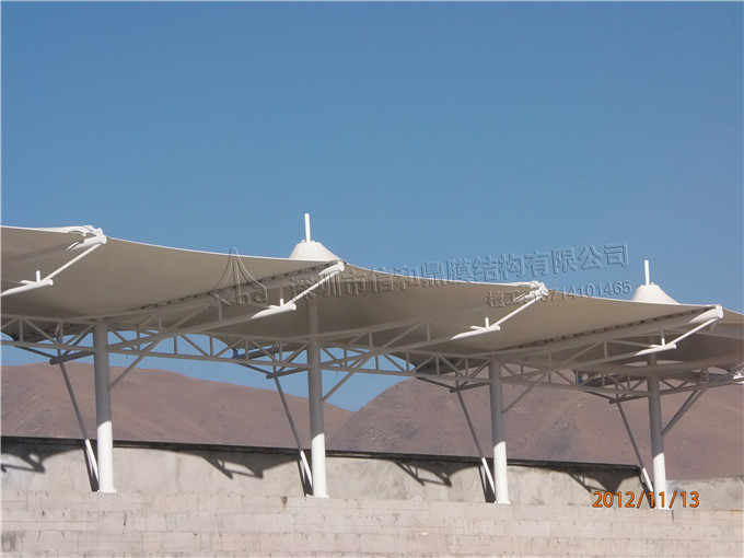 体育看台膜结构图片