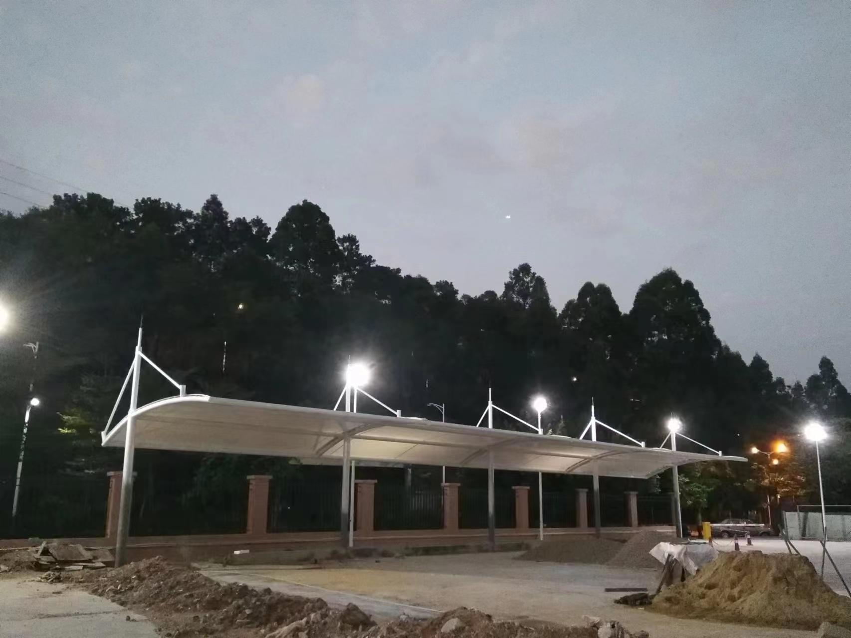 膜结构停车棚图片