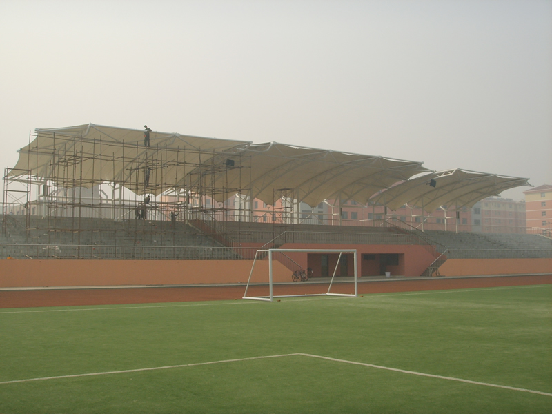体育看台膜结构遮阳棚