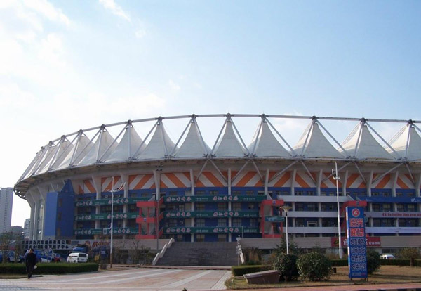 体育看台膜结构遮阳棚