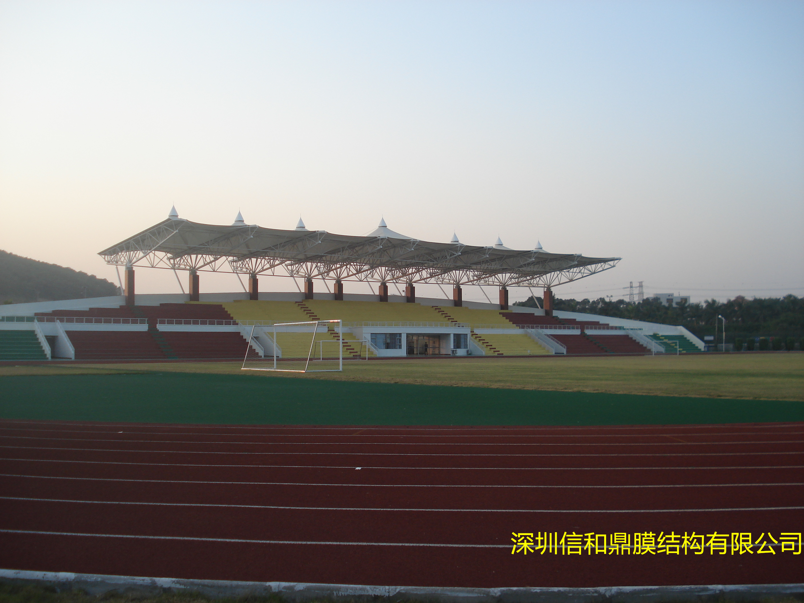 体育公园膜结构看台图片