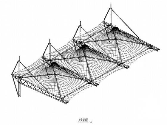 膜结构体育看台施工图纸
