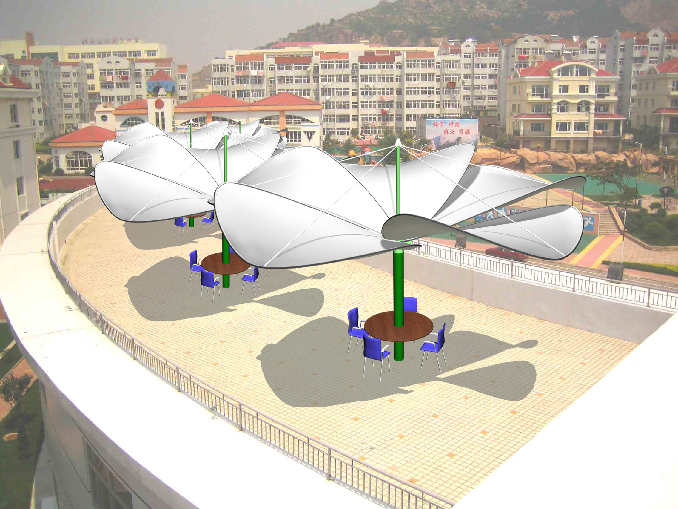 膜结构景观设计图片