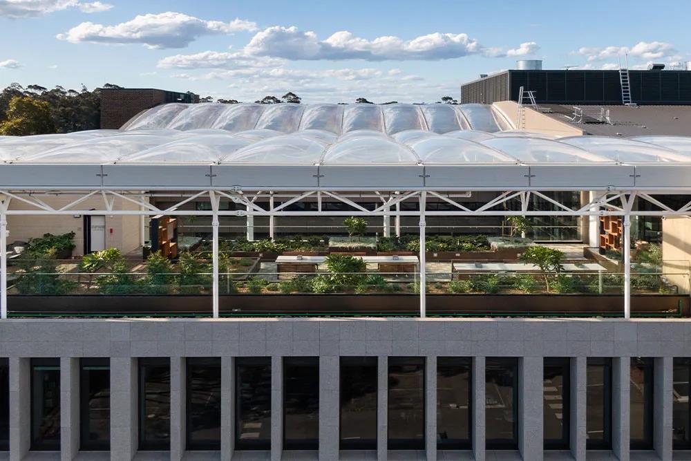 屋顶露台膜结构雨棚效果图片