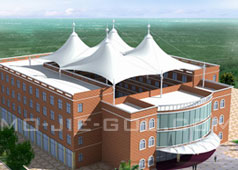 膜结构雨棚效果图片