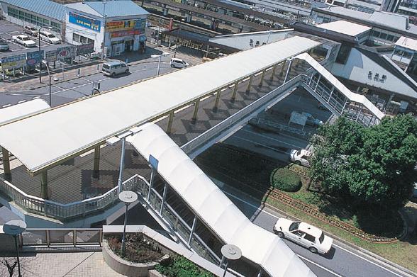 天桥走廊通道膜结构雨棚