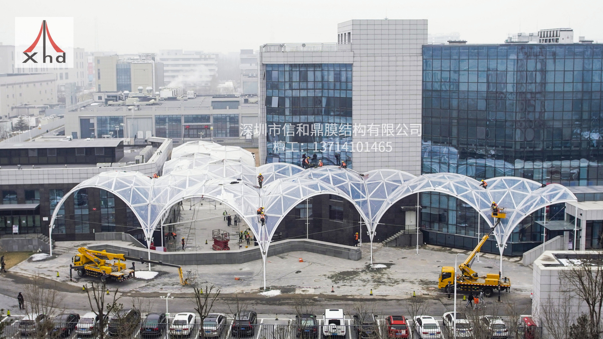 ETFE膜结构景观棚图片