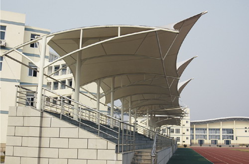 膜结构看台遮阳棚图片