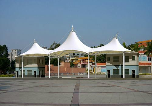 膜结构景观伞设计图片