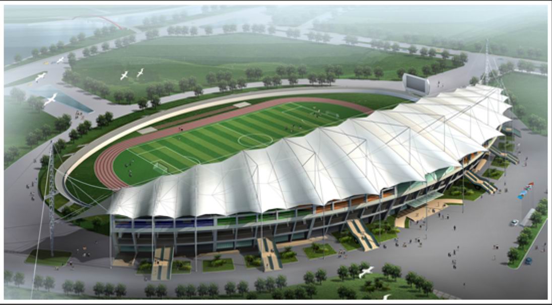 合肥安大体育看台膜结构工程案例