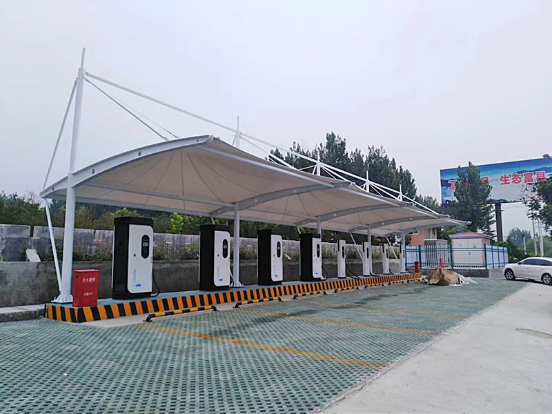 充电桩膜结构雨棚