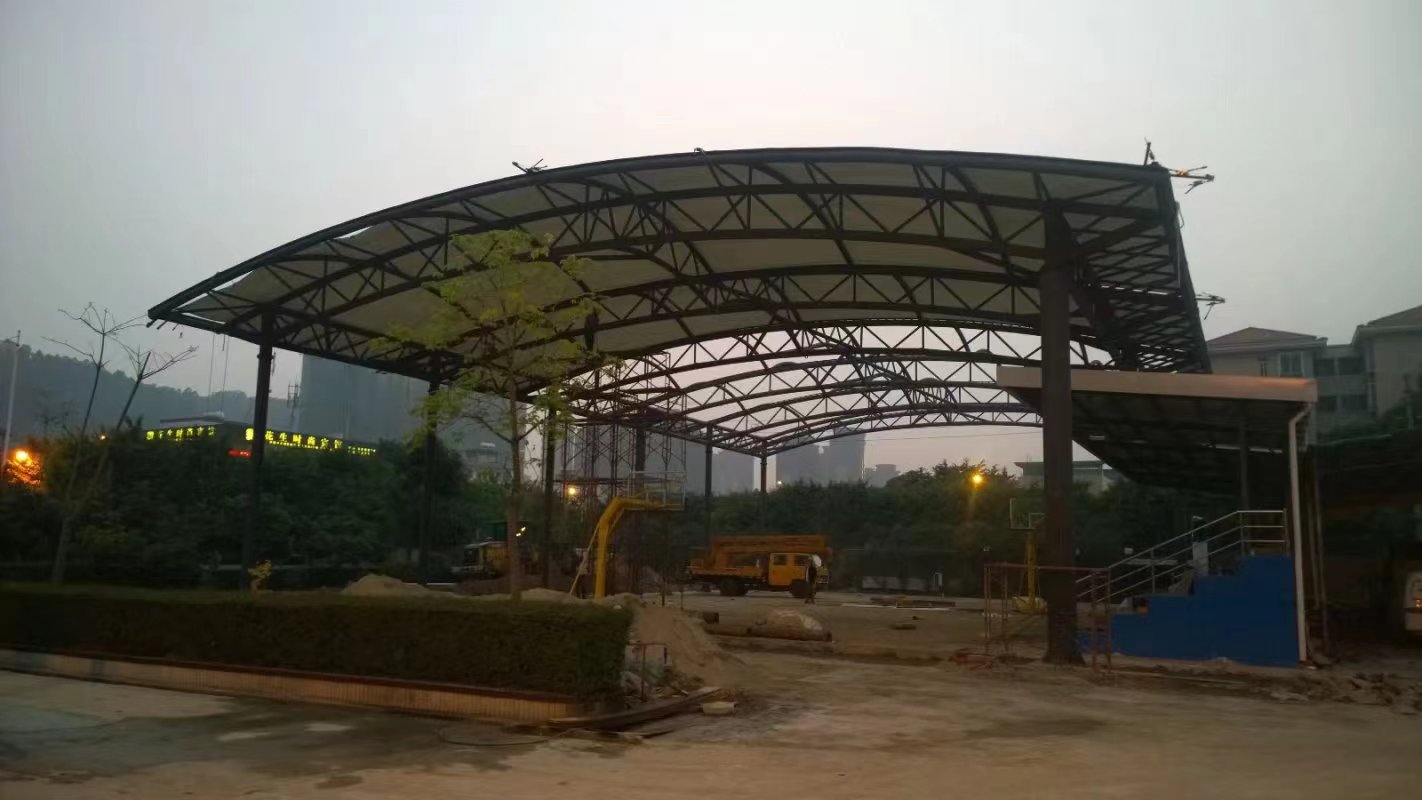 膜结构遮阳雨棚